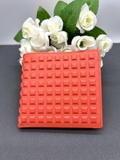 Portefeuille Balenciaga en cuir orange avec porte monnaie à l'intérieur