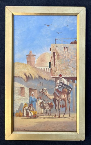 1925 antique orientalist oil - 1925,