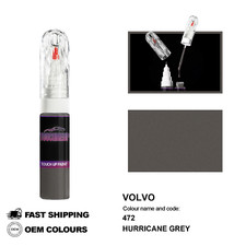 POUR VOLVO HURRICANE GREY 472 Kit de fixation pinceau stylo peinture retouche...