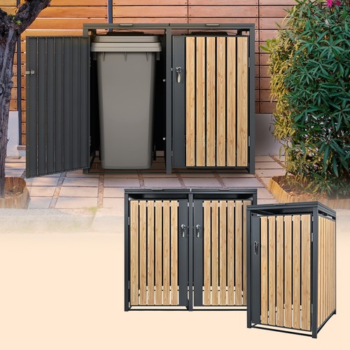 Cache poubelles jardin abri - cache-poubelles, de