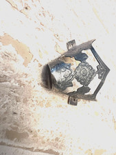 1 pointe métal argenté ancienne pour botte western country