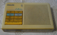 Réveil radio ancien jaune PHILIPS Zalarm  pour Collection ou déco vintage 1978