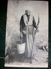 Carte postale paysanne berrichonne
