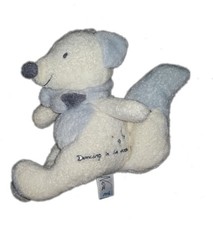 Peluche doudou renard blanc