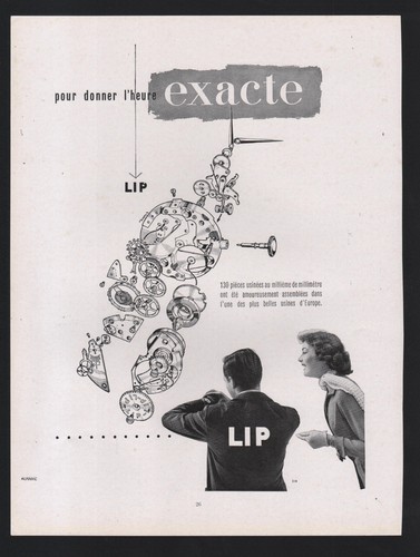 Publicité 1954 montre - publicité,
