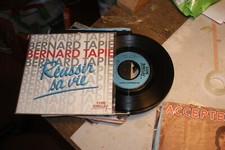 BERNARD TAPIE - REUSSIR SA VIE (1985) / DISQUE VINYLE 45 TOURS /