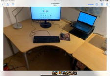 bureau plateau deux pieces