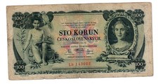 CZECHOSLOVAKIA Billet 100