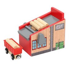 Train en bois Piste Set Log