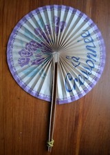 ancien éventail pub (papier) LA CRESSONNEE apéritif Absinthe