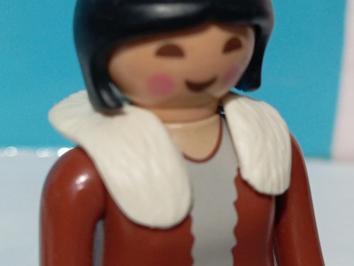 Col playmobil cuir - playmobil, ivoire