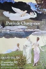 PUVIS DE CHAVANNES - Affiche originale sérigraphiée - Paris 1976