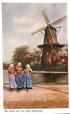 CPA PAYS BAS - De molen aan