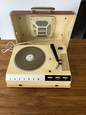 Tourne disque 16 33 45 78 radiola avec sa boîte de rangement