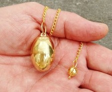 °* PENDULE  OEUF COSMIQUE  LAITON MASSIF  TEMOIN      RADIESTHESIE ESOTERISME