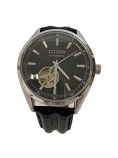 Citizen 8229-A17WW02 Ouvert Coeur St. Acier Blk SLV 10Bar Automatique Montre