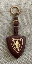 Porte clefs PEUGEOT cuir - Garages C.A.D Dreux 104 204 304 404 504 -Keychain