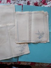 Lot De 8 Serviettes De Table A Broder Ancien