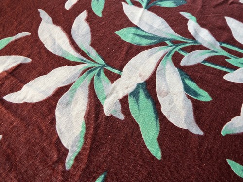 Tissu dessus lit vintage - de,