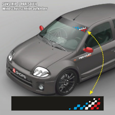 Pare-soleil Racing sunstrip aufkleber compatible Clio Twingo Megane Captur Zoe