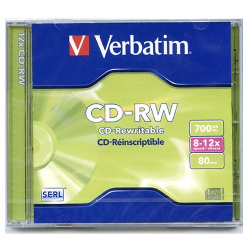 700mb 80min verbatim - cd-rw,