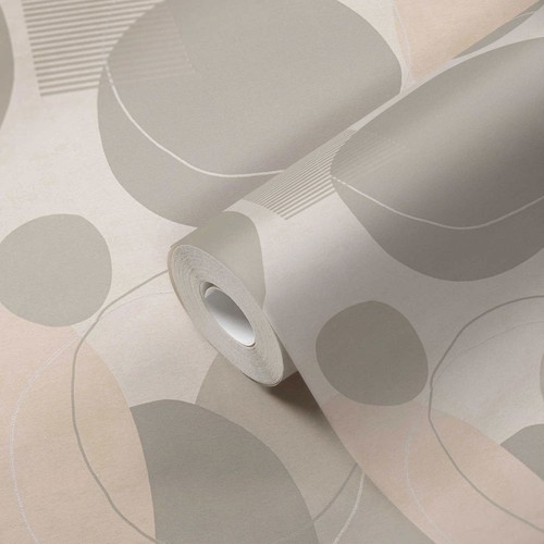 Papier peint rétro avec motif - papier,