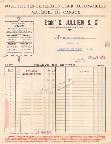1933 fournitures generales - 1933,