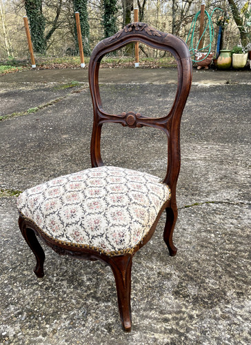 Chaise basse française - chaise, à