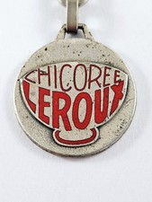 PORTE-CLES - CHICORÉE LEROUX 1960s - Métal Émaillé Augis - Vintage -