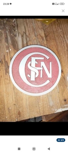 Plaque locomotive frontale - plaque,