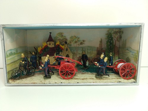 Diorama incendie de - incendie,