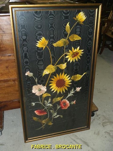 Grand cadre fleurs sur - grand, de