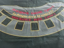TAPIS TABLE DE BLACK-JACK -