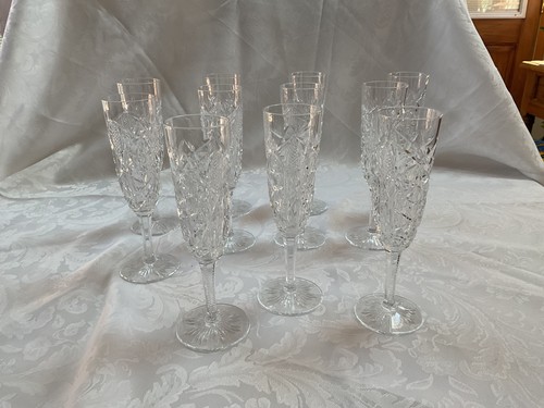 Baccarat champagne flutes - 6,