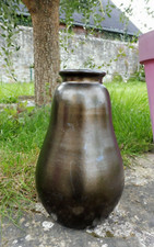 SUPERBE VASE PRIMAVERA NOIR lustré 