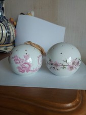 Boule D'armoire Diffuseur De Parfum Porcelaine De Paris Fleurs Rose Vintage