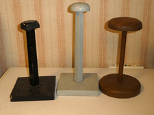 lot de 3 portes chapeaux ancien présentoir à chapeau bonneterie chapellier