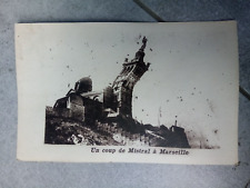 CPA UN COUP DE MISTRAL À MARSEILLE