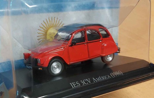 Citroen 3cv ies america rouge - citroen,