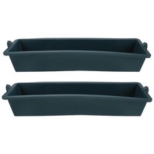  Lot de 2 mangeoires pour poulets : mangeoires robustes en acier pour bétail,