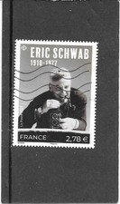 FRANCE 2025     ERIC SCHWAB  ( 1910-1977 )  TIMBRE GOMME OBLITERE