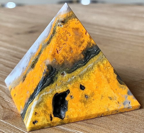 Bumblebee jasper pyramid - bumblebee,