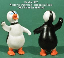 Brabo 1977, le Pingouin Nestor saluant la foule, ORTF années 1960-80, PVC 5 cm