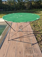 Table de jardin ronde vintage