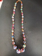 collier millefiori ancien Murano
