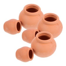  6 Pcs Pots En Terre Cuite