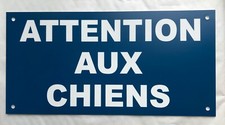 plaque, pancarte  ATTENTION