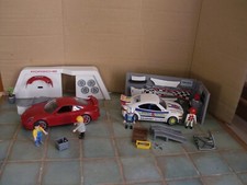 porche 3911 et voiture tunning  4365 Playmobil et leur atelier