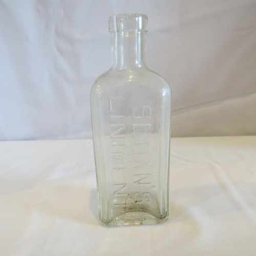 Vintage sloan liniment glass - sloan's,
