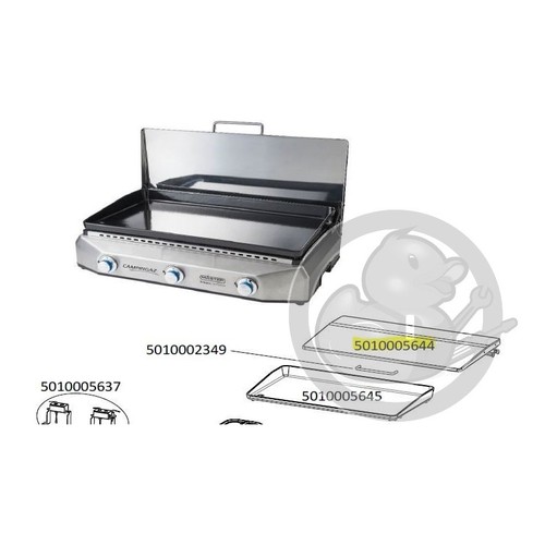 Couvercle inox plancha master - couvercle,